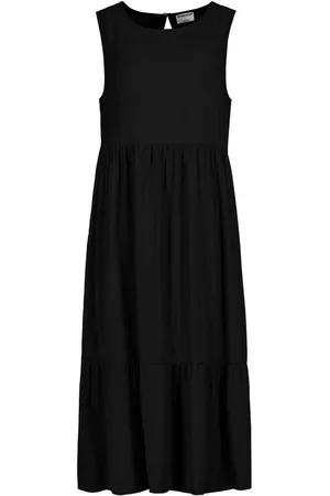 Fresh Made Shirtkleid Ärmelloses Kleid mit Rüschen und Schlüssellochausschnitt (lang) Long-Dress - Verkäufer: ARIZONAS