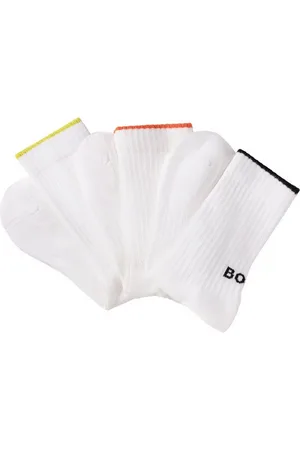 HUGO BOSS Businesssocken 3PQS Rib Logo Bam (Packung, 3-Paar) mit Kontraststreifen