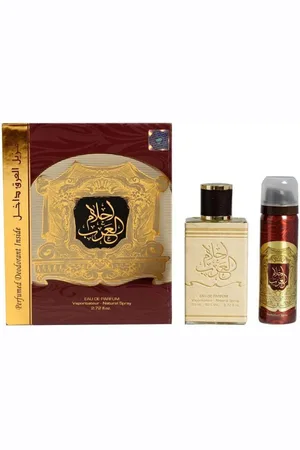 Ard Al Zaafaran Eau de Parfum Ahlam Al Arab Eau de Parfum 80ml + Deodorant 50 ml, 2-tlg. - Verkäufer: HairGecko