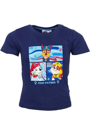 Paw Patrol Print-Shirt Chase Kinder Jungen T-Shirt kurzarm Shirt 100% Baumwolle, Gr. 92 bis 116 - Verkäufer: WS-Trend