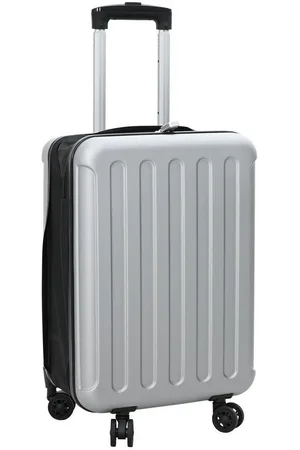vidaXL Trolley Faltbarer Koffer Hartschale 20 Zoll Silber 34x23x55.5 cm ABS - Verkäufer: