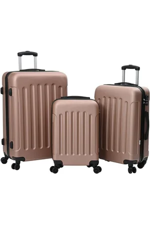 vidaXL Trolley Kofferset 3 Teile Hartschalen Gold 20” 24” 28” ABS - Verkäufer: