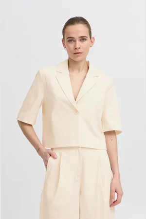 Ichi Jackenblazer IHWALLIS cropped Blazer mit Halbarm - Verkäufer: meinemarkenmode