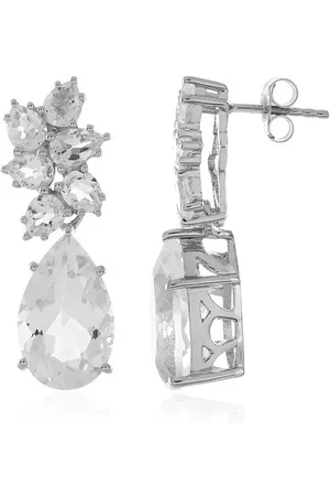Cavill Ohrring-Set Silberne Ohrringe aus brasilianischem Weißquarz, 15,5ct (2-tlg) - Verkäufer: Juwelo Deutschland GmbH