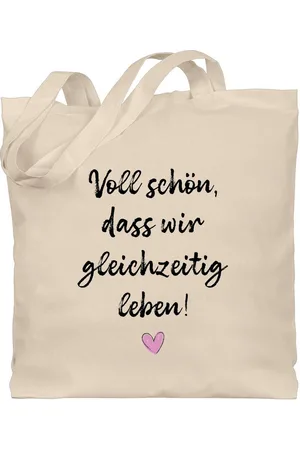 Shirtracer Umhängetasche Voll schön dass wir gleichzeitig leben I Freundschaft Geschenk für Pär, Pärchen - Verkäufer: