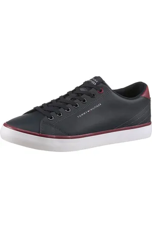 Tommy Hilfiger TH HI VULC CORE LOW LEATHER Sneaker, Freizeitschuh, Halbschuh, Schnürer mit gepolstertem Schaftrand