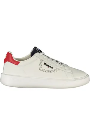 Blauer Sneaker Weißer Herrensportschuh mit kontrastierenden - Verkäufer: Redeve
