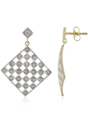Cavill Ohrring-Set 0,525ct Diamant-Ohrringe aus vergoldetem Silber mit Gitter (2-tlg) - Verkäufer: Juwelo Deutschland GmbH