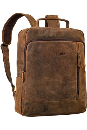 STILORD Notebookrucksack "Soline" Großer 15 Zoll Laptop Rucksack Echt Leder für Herren & Damen - Verkäufer: Leder