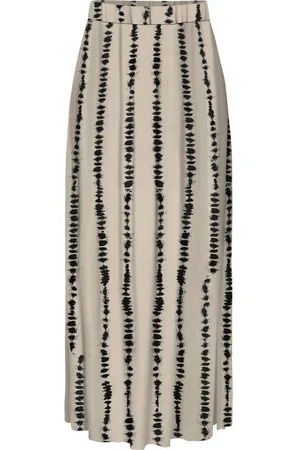 JACQUELINE DE YONG Sommerrock Gemusterter langer Faltenrock mit elastischem Bund JDYBREEZE LIFE HW MAXI SKIRT WVN - Verkäufer: ARIZONAS