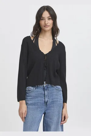 B YOUNG Strickjacke BYOMANJA BOLERO Süßes Shirt mit Schleife - Verkäufer: meinemarkenmode