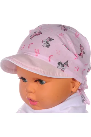 La Bortini Kopftuch Kopftuch für Baby und Kinder Bandana Tuch mit Schirm Schirmmütze, aus reiner Baumwolle, gemustert - Verkäufer: A&O Baby-und Kindermoden