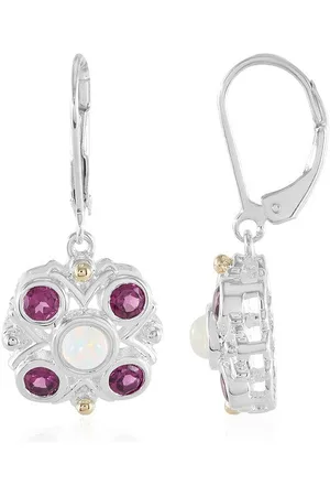 Cavill Ohrring-Set Welo Opal & Rosa Edelstein 925 Silber Ohrringe, 14K Akzente (2-tlg) - Verkäufer: Juwelo Deutschland GmbH