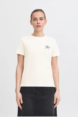 Ichi Rundhalsshirt IHCAMINO Klassisches T-Shirt mit Aufdruck - Verkäufer: meinemarkenmode