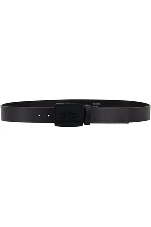 Alpha Industries Ledergürtel Accessoires - Belts All Black Belt