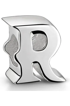 Materia Bead Hochglanz Charm Buchstabe / Alphabet " R " 1391, 925 Sterling Silber - Verkäufer: Schmuck