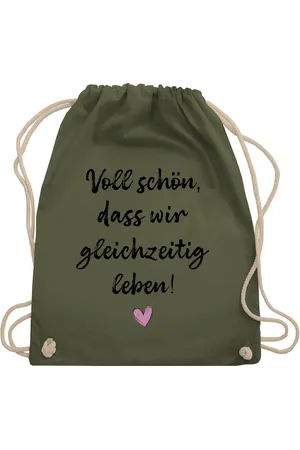 Shirtracer Turnbeutel Voll schön dass wir gleichzeitig leben I Freundschaft Geschenk für Pär, Pärchen - Verkäufer:
