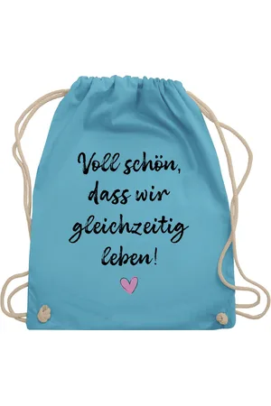 Shirtracer Turnbeutel Voll schön dass wir gleichzeitig leben I Freundschaft Geschenk für Pär, Pärchen - Verkäufer: