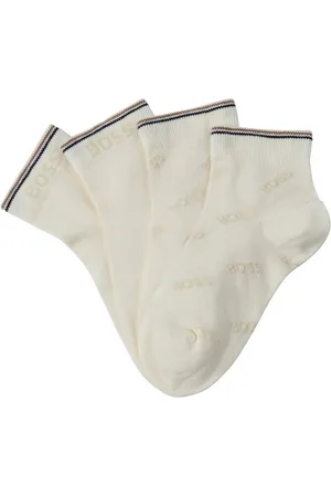 HUGO BOSS Socken 2P SH Logo CC W (Packung, 2-Paar, 2er Pack) mit Kontraststreifen