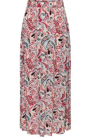 JACQUELINE DE YONG Sommerrock Gemusterter langer Faltenrock mit elastischem Bund JDYBREEZE LIFE HW MAXI SKIRT WVN - Verkäufer: ARIZONAS