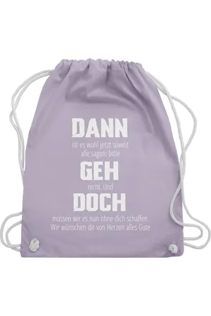 Shirtracer Turnbeutel Dann geh doch, Berufswechsel Geschenkidee, Glückwünsche für neuen Jo, Kollegen Kollegin - Verkäufer: