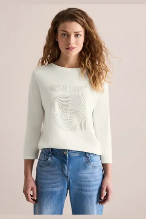 CECIL Langarmshirt mit 3/4 Ärmeln