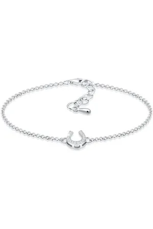 Elli Armband Hufeisen Glücksbringer Zirkonia Steine 925 Silber, Hufeisen - Verkäufer: JULIE & GRACE GmbH