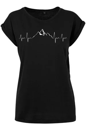 Youth Designz Print-Shirt "Heartbeat Mountain" Damen T-Shirt als Statement Geschenk Frauen Motiv mit stylichen Berg Aufdruck für Frauen - Verkäufer: EmDa Trading GmbH