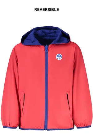 North Sails Outdoorjacke Wendbare Kinderjacke rot/blau mit Kapuze und Taschen für Jungen - Verkäufer: Redeve