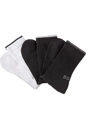 HUGO BOSS Businesssocken 3PQS Rib Logo Bam (Packung, 3-Paar) mit Kontraststreifen