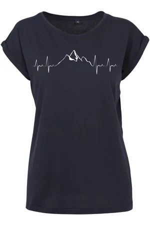 Youth Designz Print-Shirt "Heartbeat Mountain" Damen T-Shirt als Statement Geschenk Frauen Motiv mit stylichen Berg Aufdruck für Frauen - Verkäufer: EmDa Trading GmbH