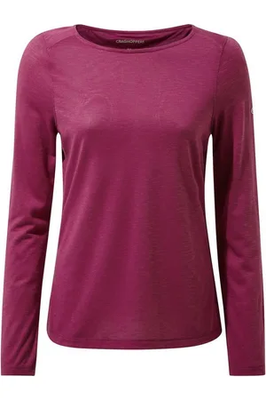 Craghoppers Kurzarmshirt - NosiLife Erin - Damen Shirt Longshirt, pink - Verkäufer: hive outdoor