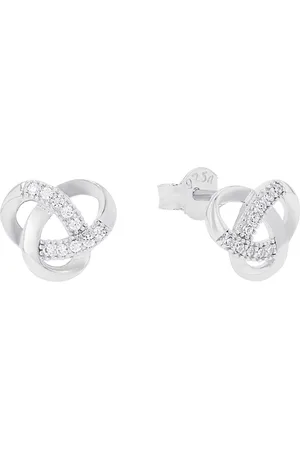 Amor Paar Ohrstecker Knoten-Optik, 9177448, mit Zirkonia (synth)