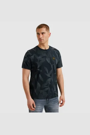PME Legend™ T-Shirt Short sleeve r-neck slub jersey aop mit All-Over Print
