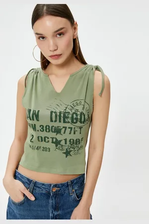 Koton Tanktop Ärmellos Normale Länge Tanktop - Verkäufer: