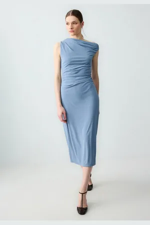 Jimmy Key Minikleid Gebreide blauwe jurk - Verkäufer: