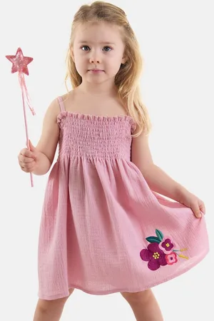 Denokids Shirtkleid Flowers Muslin (2-tlg) mit Blumenstickerei