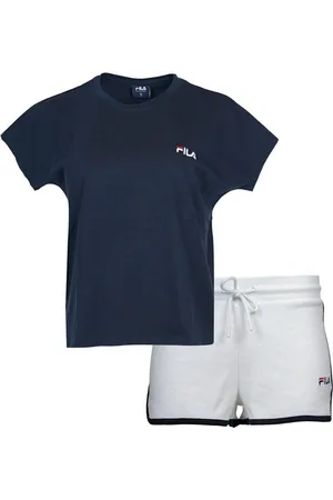 Fila Pyjama (Set, 2 tlg) mit kontrastreichen Paspeldetails