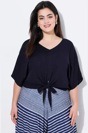 Angel of Style Druckbluse Blusenshirt Zierknoten am Saum - Verkäufer: Popken Fashion Group