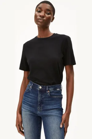 Armedangels T-Shirt LUALAA LIN Damen T-Shirt aus Leinen-Mix (1-tlg) T-Shirt aus Leinen-Mix - Verkäufer: