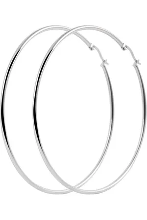 Akzent Ohrring-Set AK1260 aus Edelstahl, silberfarbig, Kappschließe, Ř 70 mm (Paar) - Verkäufer: Shaghafi GmbH