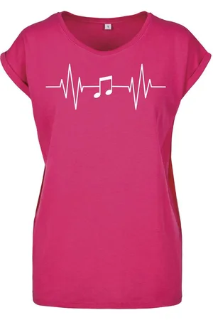 Youth Designz Print-Shirt "Heartbeat Music" Damen T-Shirt als Statement Geschenk Frauen Motiv mit trendigem Aufdruck für Frauen - Verkäufer: EmDa Trading GmbH
