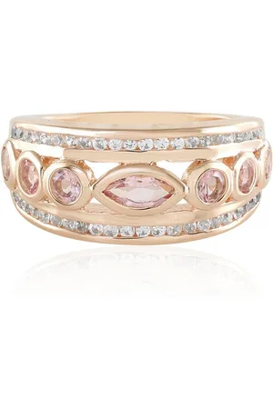 Cavill Silberring Rosafarbener Nigerianischer Turmalin Rose-Plated Silber Ring (1-tlg) - Verkäufer: Juwelo Deutschland GmbH