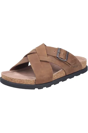 Rieker Pantolette, Sommerschuh, Strandschuh, Hausschuh mit bequemem Fußbett