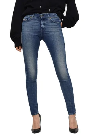 Diesel Straight-Jeans Slandy 083AQ Damen Jeans Slim Straight - Verkäufer: fashion4smile