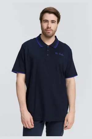 TOM TAILOR Poloshirt Plus Size - Poloshirt mit Logo-Print aus Baumwolle - Verkäufer: TOM TAILOR