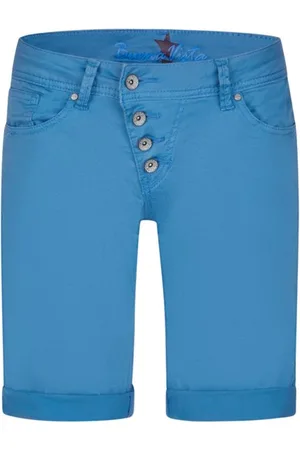 Buena Vista Stretch-Jeans MALIBU SHORT teal 2504 B5025 4003.6347 - Stretch Twill - Verkäufer: Jeans-Manufaktur