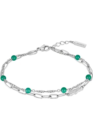 Lacoste Gliederarmband DEVA, 2040457, 2040458, mit Agate oder Onyx