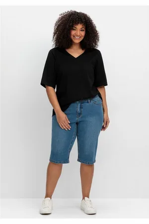 Sheego Jeansbermudas Große Größen im Curvy-Schnitt VERENA