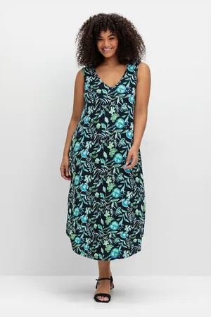 Sheego Jerseykleid Große Größen mit Ornamentprint
